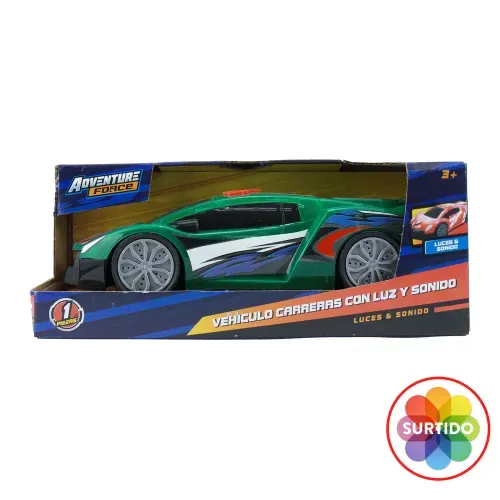 Juguete Adventure Force Blue vehiculo carreras con luz y sonido surtido