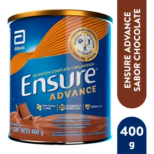 Fórmula Nutricional Ensure® Advance Sabor Chocolate - 400g