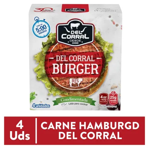 Carne Hamburgdel Del Corral Paq