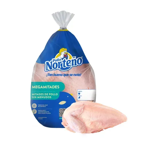 Mitades de Pollo Norteño Congelado -  Precio por Libra