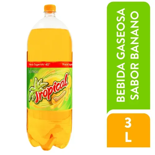 Bebida gaseosa Tropical banana - 3 L