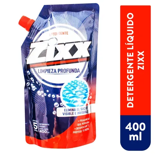 Detergente Liquido Zixx Azul 400ml