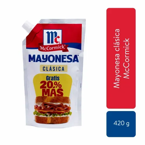 Mayonesa McCormick clásica Doypack 420 g