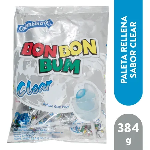 Bon Bon Bum Clear Colombina 384g