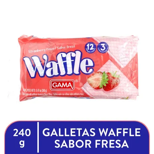 Galleta Waffle Gama Fresa 240g