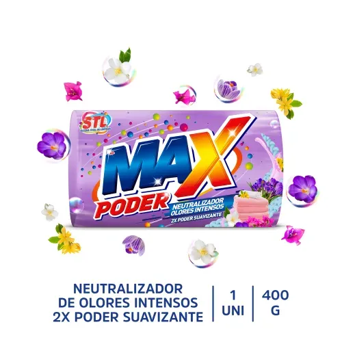 Jabón Mr Max Lila Neutralizador de Olores Intensos 400 g