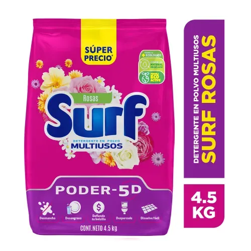 Detergente Surf Perfume De Flores en Polvo - 4.5 Kg