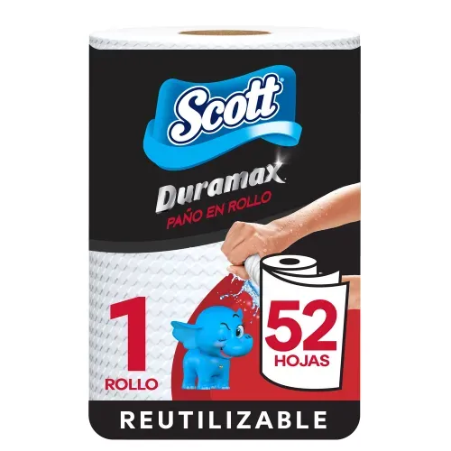 Toalla de Papel Reutilizable Scott Duramax 52 Hojas - 1 Rollo