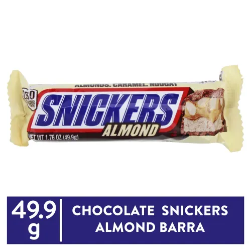 Chocolate Snickers Almendras Barra - 49.9gr
