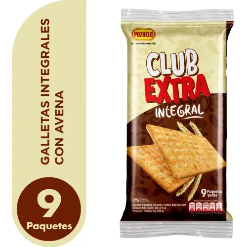 Galleta Pozuelo Club Extra Integral - 225 g