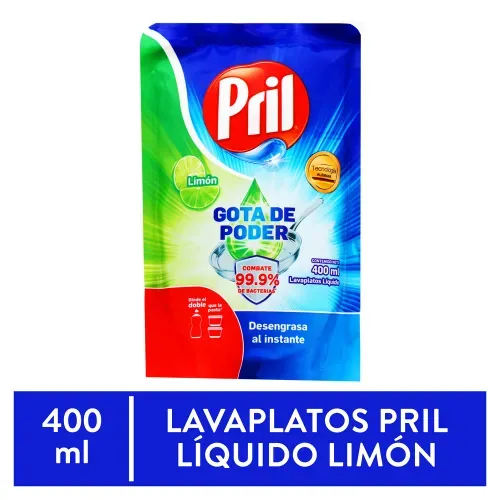 Lavaplato Liquido Pril Limon Econopack -400ml
