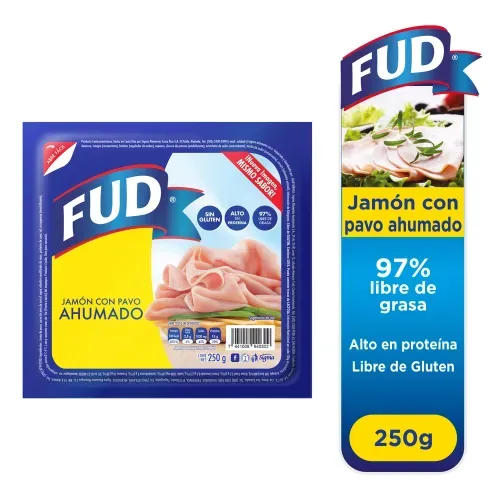 Jamón Fud con pavo ahumado - 250 g