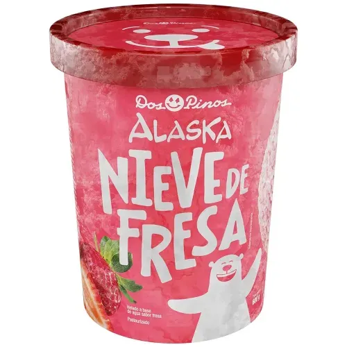 Helado Dos Pinos Alaskanievefresa 600 g