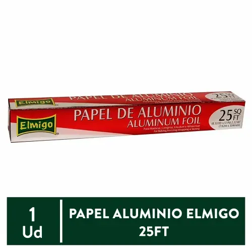 Papel De Aluminio Elmigo 25 Ft - Unidad