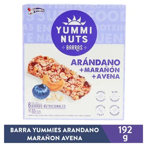 Barra Yummies Arandano Maranon Av 192gr